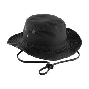 Beechfield Unisex Adult Outback Leather Lined Panama Hat / Black